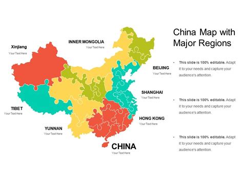 china map  major regions powerpoint
