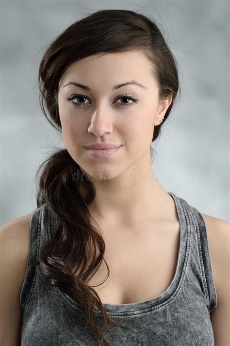 Beautiful Young Caucasian Woman Portrait Stock Image Image Of Portrait Blank 30557027