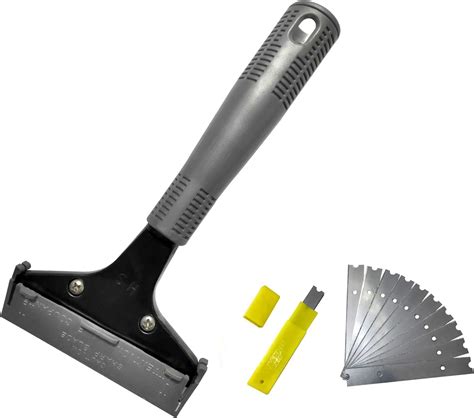 Klhb Yf Floor Scraper Tool，4 Inch Heavy Duty Stainless Steel Blade，9