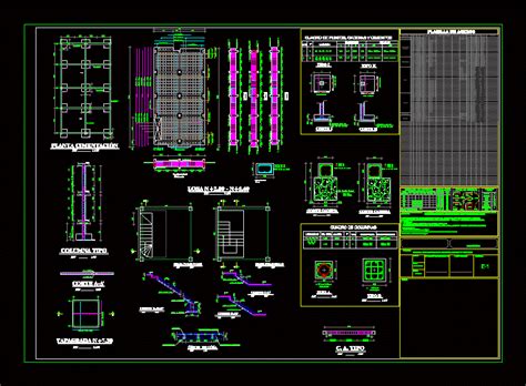 Structural Plan Of Two Storey Housing Dwg Plan For Autocad Designs Cad