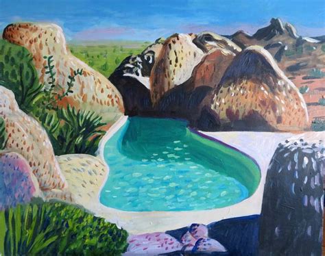Desert Oasis Painting By Stephen Abela Saatchi Art