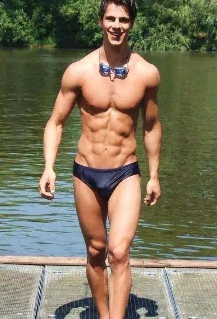 Shirtless Male Swimmer Body Athletic Hunk Jock Beefcake Speedo Photo X C Picclick