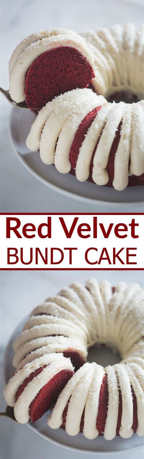Deliciously festive, rich, flavorful, red velvet is like yellow cake but with a little kiss on the cheek of chocolate. Red Velvet Bundt Cake | Recipe | Red velvet bundt cake, Desserts, Bundt cake
