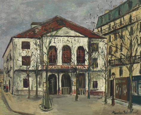 Maurice Utrillo 1883 1955 Le Théâtre De Latelier à Montmartre