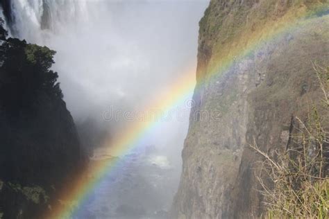 Rainbow At Victoria Falls Stock Photo Image Of Beauty 44578260