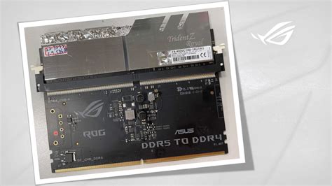 Asus Shows Off Rog Ddr5 To Ddr4 Adapter Board Working Test Unit Demoed