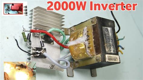 I Make 2000w Powerful 12v To 220v Inverter Make At Home Igbt Ups Transformer Youtube