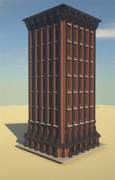 I Made A New York Ish Style Skyscraper Rminecraft