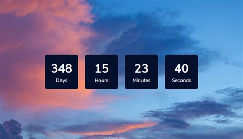 How To Create An Animated Countdown Timer With Html Css And