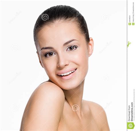 Beautiful Face Of Smiling Woman Stock Images Image 32948534