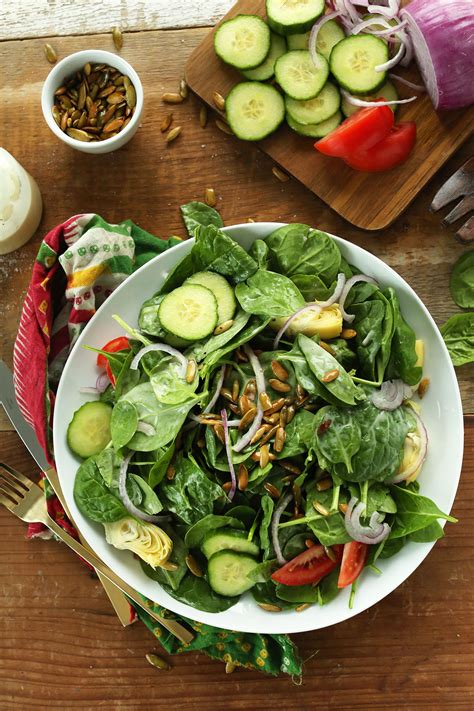 Creamy Spinach Salad Minimalist Baker Recipes