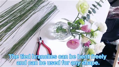 20gauge 40cm floral diy hand paper covered florist wire gold colored florist wire colored craft