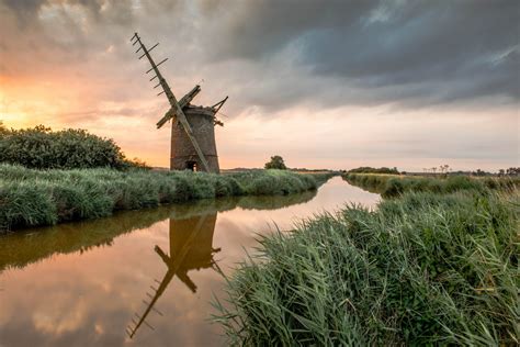 Wallpaper Landscape Sunset Nature Abandoned Field Morning Tower