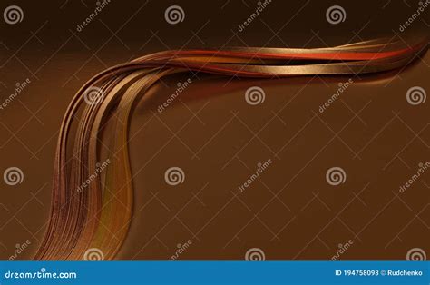 Gold Bronze Wave On Brown Abstract Background Stock Image Image Of