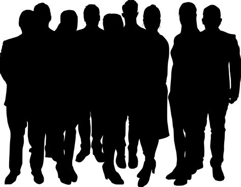 Crowd Of People Silhouette Png