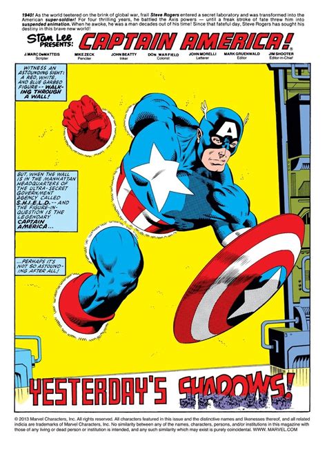 Marvel Comics Of The S Anatomy Of A Splash Page Captain