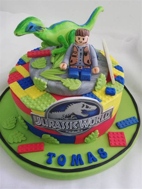 Lego Jurassic World 6th Birthday Cakes Jurassic World Cake Lego Cake