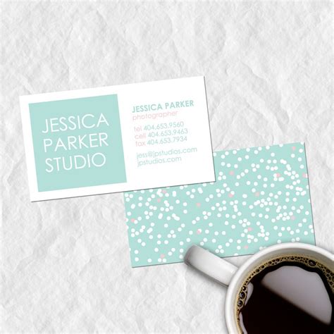 Premade Business Card Digital File Calling Cards By Shoppaperclip