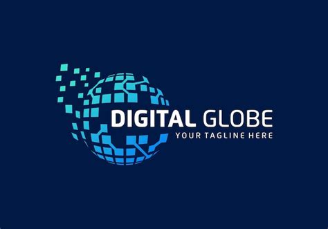 Premium Vector Digital Tech Globe Data Technology Logo Design
