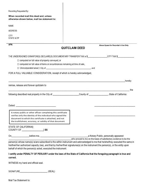 Quit Claim Deed Form Fillable Printable Pdf Forms Handypdf Images
