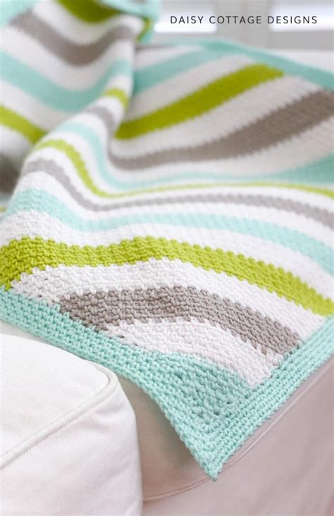 C2c Moss Stitch Crochet Blanket With Video Daisy Cottage Designs