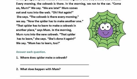 Reading Worksheets | Second Grade Reading Worksheets