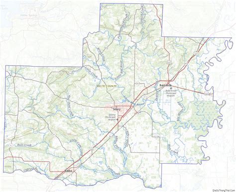 Map Of White County Arkansas Địa Ốc Thông Thái