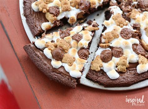 Nutella Smore Brownie Pizza Inspired By Charm