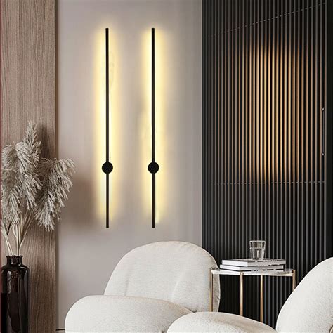 1m Modern Led Wall Light Long Strip Sconce Stairs Bar Linear Wall Lamp