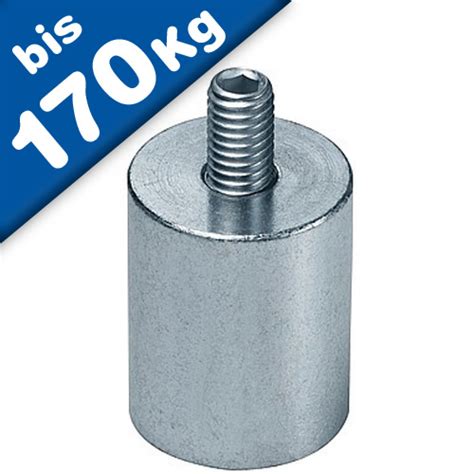 Magnete Di Fermo Cilindrico Con Perno Filettato Ø6 63mm Neodimio