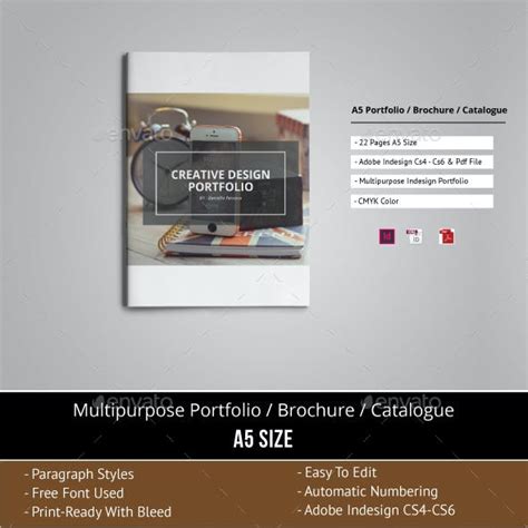 A5 Portfolio Graphics Designs And Templates From Graphicriver