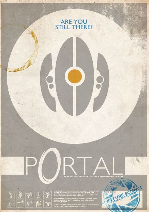 Portal Poster 01 By Ameba2k On Deviantart In 2020 Portal Game Portal