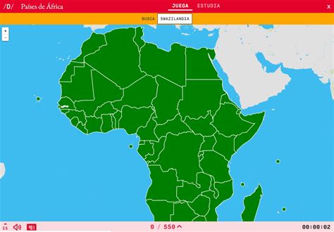 Mapa Para Jugar ¿dónde Está Países De África Mapas Interactivos