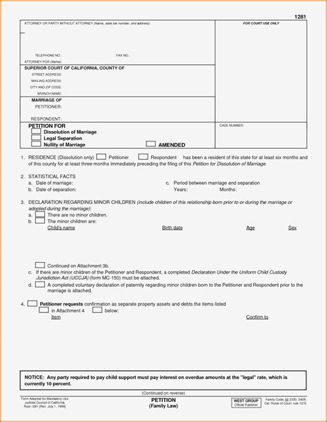 Divorce Papers California Fill Out And Sign Printable Pdf Template 17