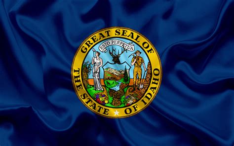 Descargar Fondos De Pantalla Idaho Bandera Banderas De Los Estados De