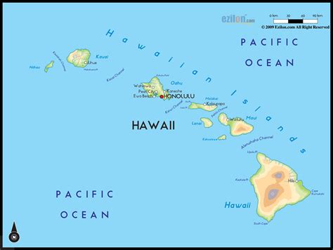 Map Of Hawaii Large Color Map Rich Image And