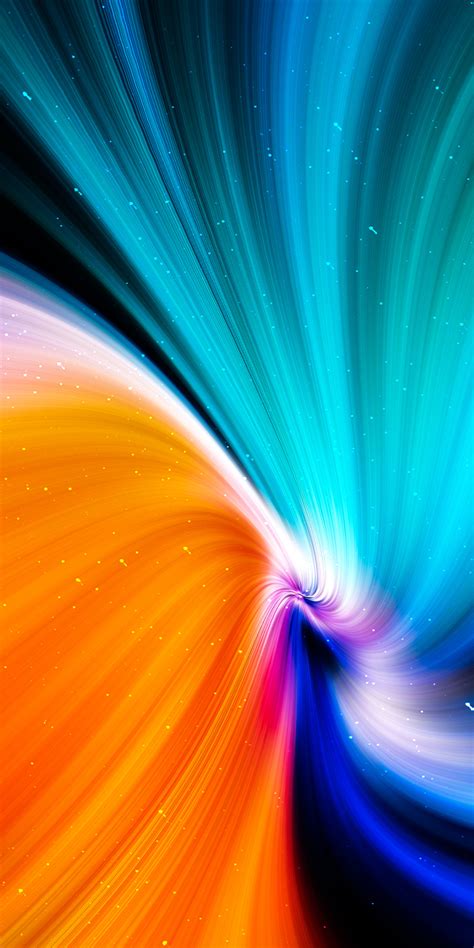 Download 1080x2160 Wallpaper Source Of Colorful Threads Abstract