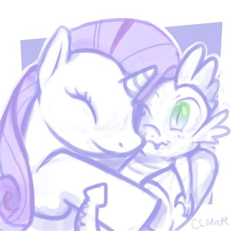 Commission Rarity And Spike By Clorinspats On Deviantart