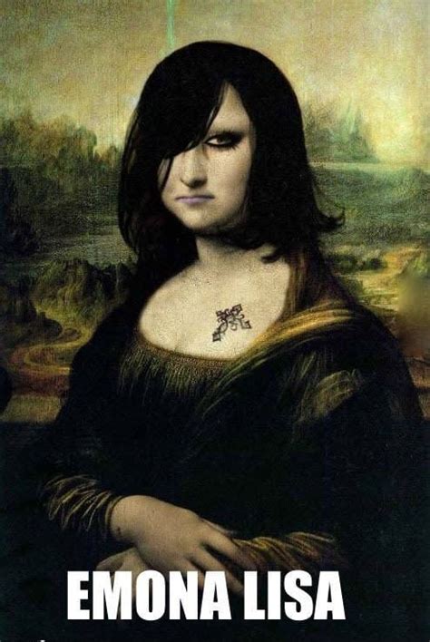 Emona Lisa Emo Mona Lisa Funny Pictures Very Funny Pictures Funny