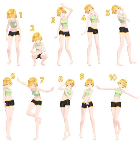 [mmd] pose pack 7 dl by snorlaxin on deviantart