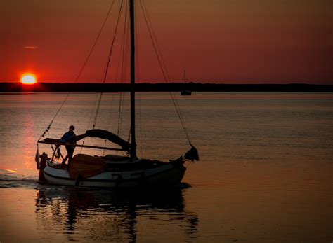 Hintergrundbilder Landschaft Schiff Boot Sonnenuntergang Meer