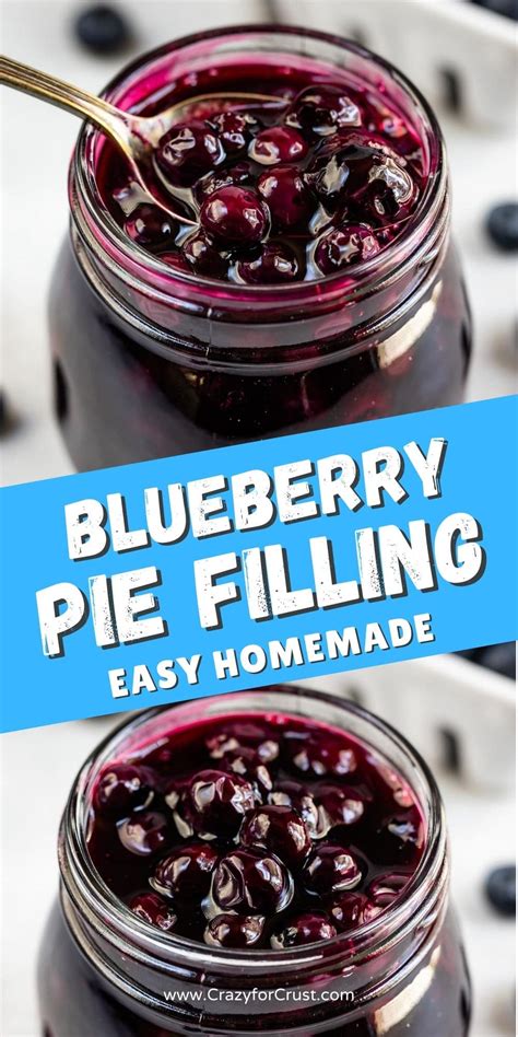 Best Homemade Blueberry Pie Filling Recipe Crazy For Crust