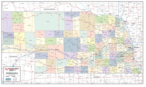 Nebraska Map With Cities And Counties