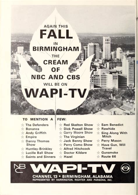 Alabama Yesterdays Wapi Tv Ads From The 1950s And 1960s