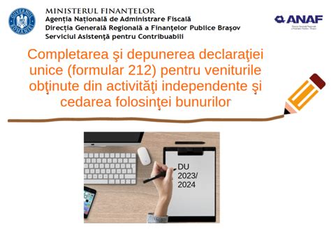 Completarea I Depunerea Declara Iei Unice Formular Pentru