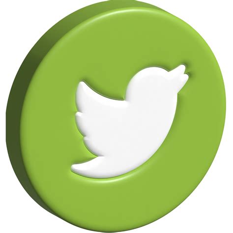 3d Twitter Icon Logo 18885104 Png