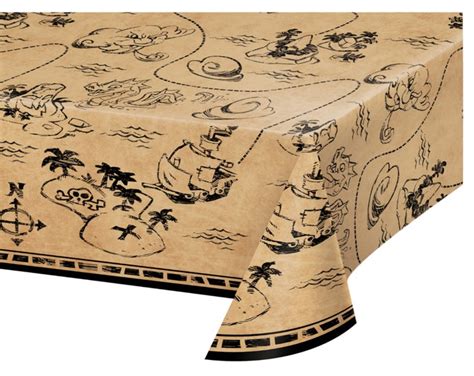 Pirate Table Cover Pirate Plastic Tablecloth Pirate Party Etsy