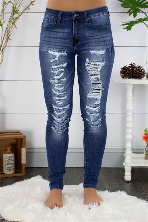 Youll Love These Adorable Distressed Kan Can Jeans They Feature A Fun