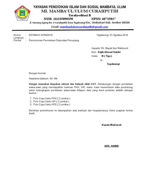 Contoh Surat Permintaan Data Ke Instansi Pemerintah Daily Blog Networks
