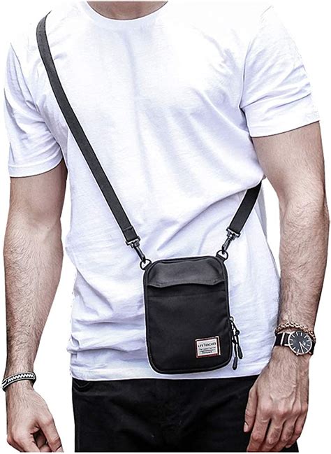 Small Crossbody Bag For Men Mini Shoulder Bag Mini Messenger Bag For Cell Phone